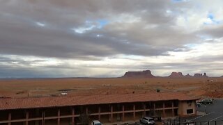 The view from my hotel room in Monument Valley