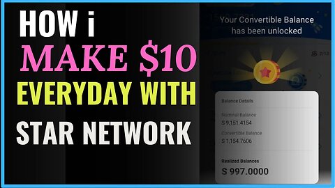 HOW I MAKE $10 EVERYDAY WITH MINING APP | Earn With Star Network