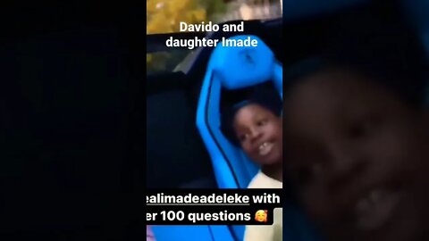 Davido takes his Daughter Imade on a ride in his new Lamborghini..