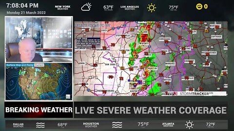 TNS LIVE BREAKING WEATHER: DAMAGING TORNADOES ACROSS CENTRAL AND N TEXAS