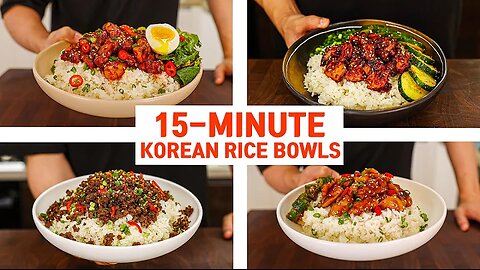 15 Minute Korean Rice Bowls For Your Busy WEEKNIGHT DINNER