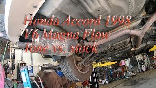 Honda Accord V6 stock Vs. magna Flow cat. back system