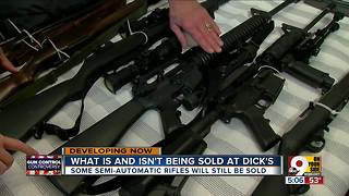 Dick's stops selling assault-style rifles, but they still carry semi-automatic rifles