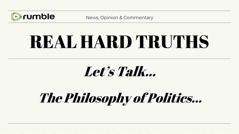 Let's Talk - The Philosophies of Politics 8/6/24