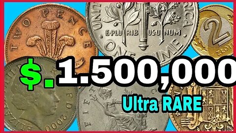 Top 7 ULTRA RARE UK 2 pence Coins worth A LOT of MONEY! Coins worth money look for!!