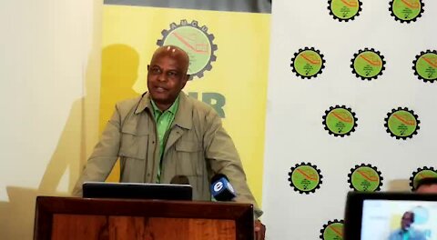 SOUTH AFRICA - Johannesburg - AMCU briefing on strike intention (Video) (d3N)