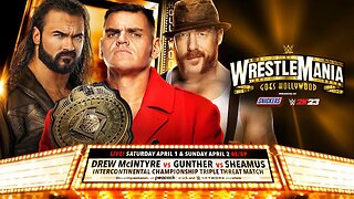 Intercontinental Championship match between 3 stars In Wrestlemania