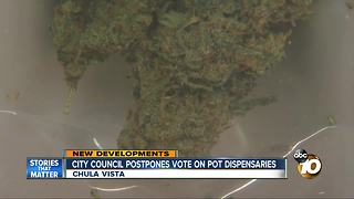 City council postpones vote on pot dispensaries