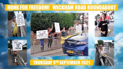 Honk for Freedom! Wickham Road Roundabout!