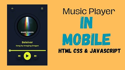 How to make music player website [USING Mobile] #mobile #coding