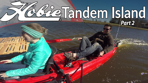 Hobie Tandem Island Overview: Launch, platform set up, and in action