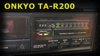 Onkyo TA-R200 - vintage quick auto reverse single cassette deck