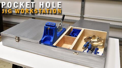 Pocket Hole Jig Workstation With Storage (Plans Available)