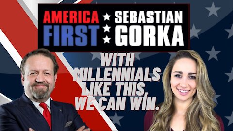 With Millennials like this, we can win. Alyssa Ahlgren with Sebastian Gorka on AMERICA First