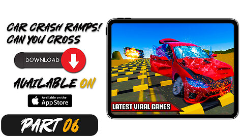 Car Crash Ramps! Can You Cross |PART 06| Crashed Car gameplay |Trending Games