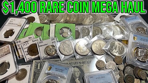 Unboxing $1,400 In Rare Coins & Currency - US, World, Exonumia, Bullion, & More!!