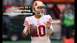 NFL Week 11 and Thanksgiving day predictions