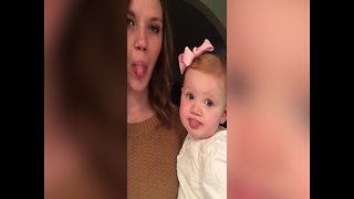 Cutest Baby Loves to Copy her Mom