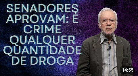 Senadores aprovam: é crime qualquer quantidade de droga - by Alexandre Garcia