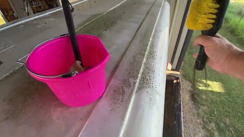 Cleaning Fiberglass Roof On Horse Trailer - How One Project Was Suddenly Ten