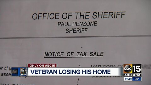 Disabled veteran struggles to keep home over property taxes