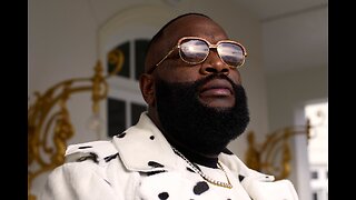 Rick Ross shows off his Louis Vutton Sneaker Vault