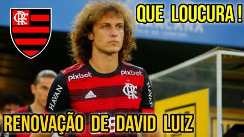 NÃO TÔ ACREDITANDO! O FLAMENGO NÃO PARA! MENGÃO RENOVA COM DAVID LUIZ ATÉ FIM DE 2023