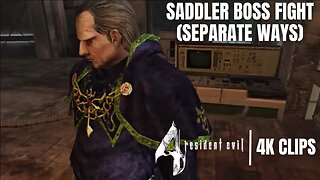 Ada Wong Versus Saddler Boss Fight (Separate Ways) | Resident Evil 4 | 4K Clips