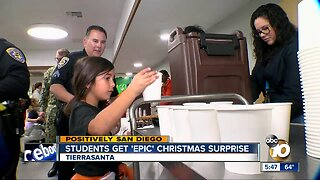 Students get 'epic' Christmas surprise