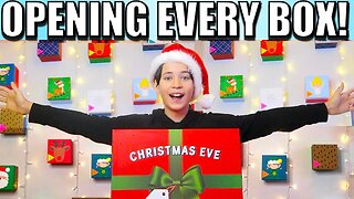 Opening ALL 24 BOXES on his GIANT ADVENT CALENDAR 🎄 Christmas gifts