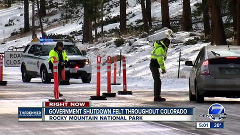 Shutdown leaves Rocky Mountain Park roads unplowed or closed