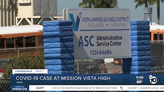 Vista Unified confirms first COVID-19 case