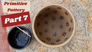 How to Make Primitive Pottery. Firing Our Pottery! (Part 7 of 8)