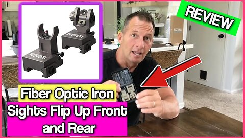 Fiber Optic Iron Sights Flip Up Front and Rear