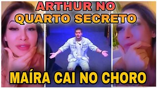 ARTHUR AGUIAR ENTRA NO QUARTO SECRETO E MAIRA CARDI REAGE #bbb22 #arthuraguiar #webtvbrasileira