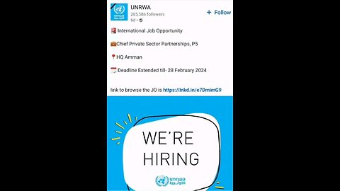 UNRWA is Hiring. Here are some candidates replies to the ad. Enjoy...