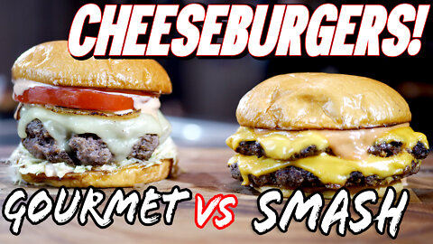 Cheeseburger Challenge Smashburger vs Gourmet Burger!