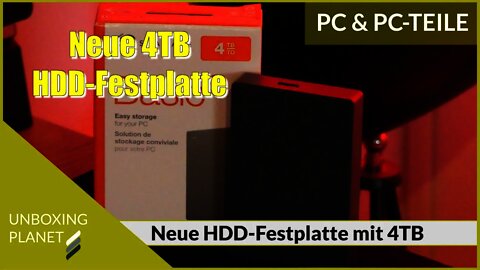 Neue HDD-Festplatte mit 4TB für Aussen - Unboxing Planet