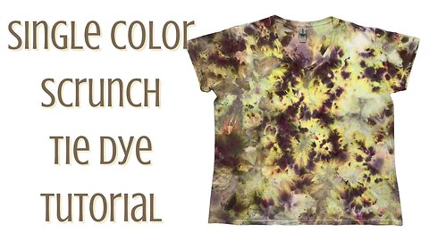 Tie-Dye Designs: Single Color Scrunch DOI (Dye Over Ice) - Moose