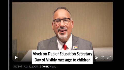 Vivek on Education secretary’s message to kids and changing USA flag to pride progress flag