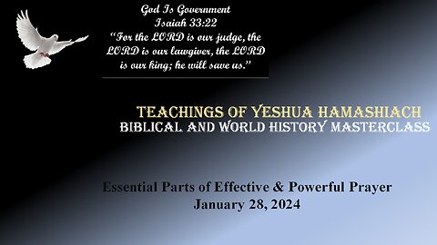 1-28-24 Essentials to an Effective & Powerful Prayer