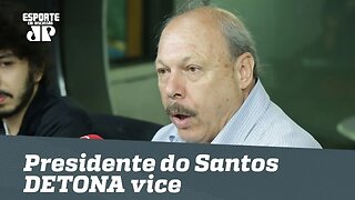 Entrevista exclusiva! Presidente do Santos DETONA vice AO VIVO!