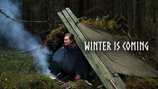 3 Day Solo Bushcraft on a Nordic Island⚔️Primitive Life