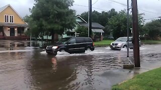 Extreme flooding captured on camera in Lafayette