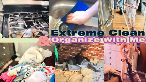Extreme clean & organize with me/mom of 3