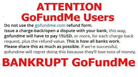 Instant Karma: Help Us BANKRUPT GoFundMe!