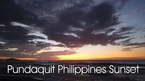 Sunset in Pundaquit, Philippines