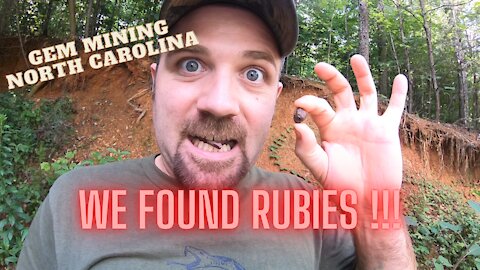 Finding rubies at the Sheffield mine in Franklin North Carolina