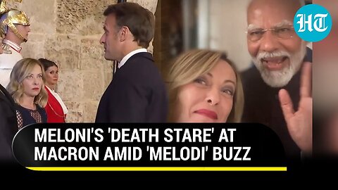 After Modi Selfie, Meloni's Angry Stare At Macron Goes Viral: Watch Why | Melodi | Italy | France