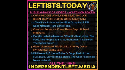 7/13: CHRIS HEDGES & OLAYEMI OLURIN JOIN SABBY SABS, DEMS REJECTING JOE BIDEN | 4CHAN Hacks Hunter